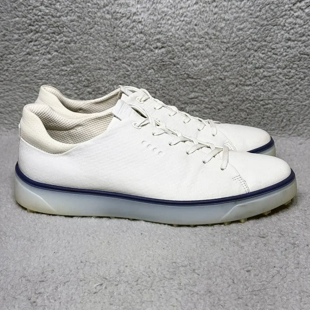 Ecco Golf Tray Hydromax Mens Size 11 Spikeless Golf Shoes Sneakers White Leather